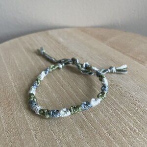 Runa Bracelet, anklet, trendy, comfortable, tie, embroidery thread, woven, gift,